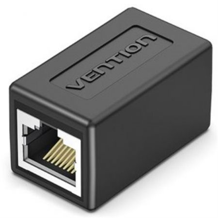 Adaptador Conector RJ45 Vention IPVB0-5, Cat.6 FTP, RJ45 Fêmea - RJ45 Fêmea, 5 uds, Preto