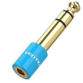 Adaptador Jack Vention VAB-S01-L, Jack 6.5 Macho - Jack 3.5 Fêmea, Azul