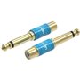 Adaptador Jack Vention VDD-C03, RCA Fêmea - Jack 6.5 Macho, Azul