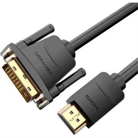 Cabo Conversor Vention ABFBI, DVI Macho - HDMI Macho, 3m, Preto