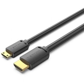 Cabo HDMI 4K Vention AGHBH, HDMI Macho - Mini HDMI Macho, 2m, Preto
