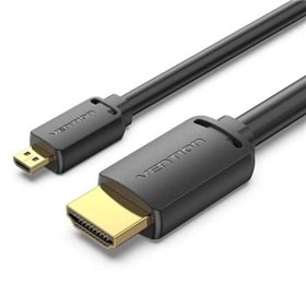 Cabo Micro HDMI 2.0 4K Vention AGIBI, HDMI Macho - Micro HDMI Macho, 3m, Preto