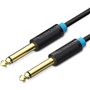 Cabo Mono Vention BAABF, Jack 6.5 Macho - Jack 6.5 Macho, 1m, Preto