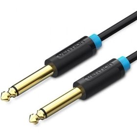 Cabo Mono Vention BAABF, Jack 6.5 Macho - Jack 6.5 Macho, 1m, Preto