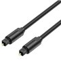 Cabo de Audio de Fibra óptica Vention BAEBI, 3m, Preto