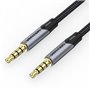 Cabo Stereo Vention BAQHG, Jack 3.5 Macho - Jack 3.5 Macho, 1.5m, Cinza