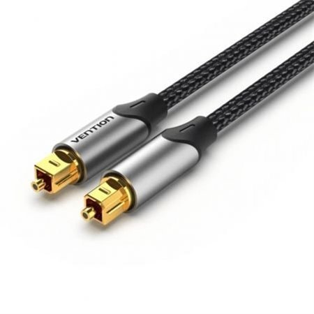 Cabo de Audio de Fibra óptica Vention BAVHH, 2m, Cinza