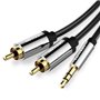 Cabo Stereo Vention BCFBH, Jack 3.5 Macho - 2x RCA Macho, 2m, Preto