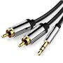 Cabo Stereo Vention BCFBJ, Jack 3.5 Macho - 2x RCA Macho, 5m, Preto