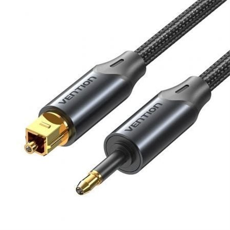 Cabo de Audio de Fibra óptica Vention BKCBH, 2m, Preto