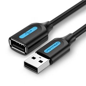 Extensão USB 2.0 Vention CBIBH, USB Macho - USB Fêmea, 480Mbps, 2m, Preto