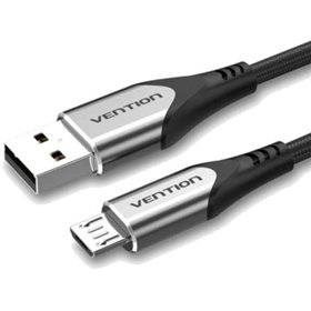 Cabo USB 2.0 Vention COAHD, USB Macho - MicroUSB Macho, Até 60W, 480Mbps, 50cm, Cinza
