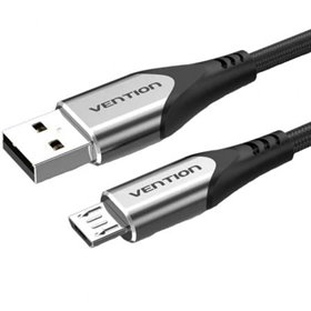 Cabo USB 2.0 Vention COAHG, USB Macho - MicroUSB Macho, Até 60W, 480Mbps, 1.5m, Cinza