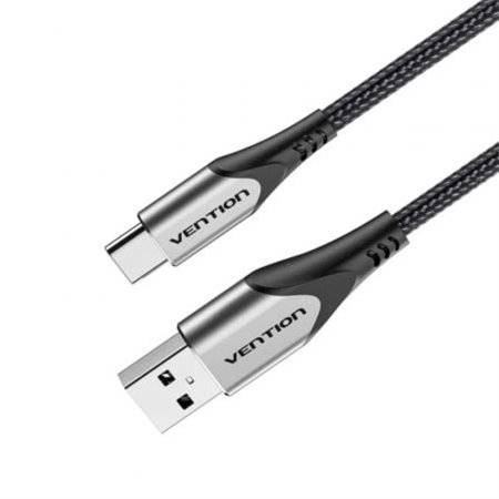 Cabo USB 2.0 Tipo-C Vention CODHC, USB Macho - USB Tipo-C Macho, Até 60W, 480Mbps, 25cm, Cinza