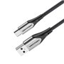 Cabo USB 2.0 Tipo-C Vention CODHC, USB Macho - USB Tipo-C Macho, Até 60W, 480Mbps, 25cm, Cinza