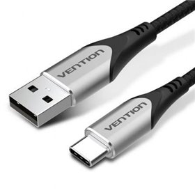 Cabo USB 2.0 Tipo-C Vention CODHI, USB Tipo-C Macho - USB Macho, Até 60W, 480Mbps, 3m, Cinza