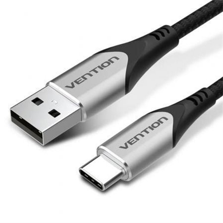 Cabo USB 2.0 Tipo-C Vention CODHI, USB Tipo-C Macho - USB Macho, Até 60W, 480Mbps, 3m, Cinza