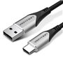 Cabo USB 2.0 Tipo-C Vention CODHI, USB Tipo-C Macho - USB Macho, Até 60W, 480Mbps, 3m, Cinza