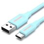 Cabo USB 2.0 Tipo-C Vention COKSG, USB Tipo-C Macho - USB Macho, Até 60W, 480Mbps, 1.5m, Azul