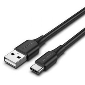 Cabo USB 2.0 Tipo-C Vention CTHBI, USB Tipo-C Macho - USB Macho, Até 60W, 480Mbps, 3m, Preto
