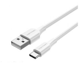 Cabo USB 2.0 Tipo-C Vention CTHWF, USB Tipo-C Macho - USB Macho, Até 60W, 480Mbps, 1m, Branco