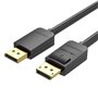 Cabo DisplayPort 1.2 4K Vention HACBI, DisplayPort Macho - DisplayPort Macho, 3m, Preto
