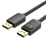 Cabo Displayport 1.2 4K Vention HACBJ, Displayport Macho - Displayport Macho, 5m, Preto