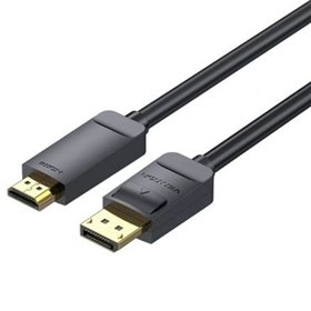Cabo Conversor Vention HAGBF, DisplayPort Macho - HDMI 4K Macho, 1m, Preto