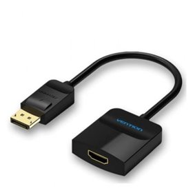 Conversor Vention HBGBB, DisplayPort Macho - HDMI Fêmea, 15cm, Preto