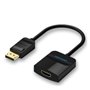 Conversor Vention HBGBB, DisplayPort Macho - HDMI Fêmea, 15cm, Preto