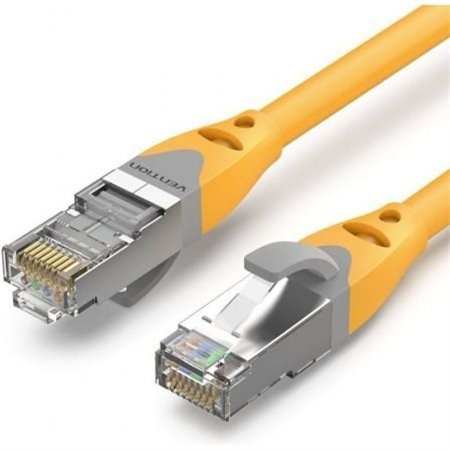 Cabo de Rede RJ45 SFTP Vention IBHYD Cat.6A, 50cm, Amarillo