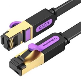 Cabo de Rede RJ45 STP Vention ICABF Cat.7, 1m, Preto