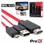 Conversor Mhl p/ HDMI Fêmea Preto Prok