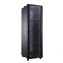 Armário de piso Aiten Data AI6627 27U - Largura 600 - Profundidade 600 - Inclui 2 bandejas fixas - 4 ventoinhas de 120 mm - 1 ba