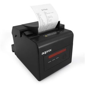 Impressora de recibos térmica aproximada WiFi + LAN - Resolução 203 dpi - Velocidade 300 mm/s - USB, RJ-11, LAN - Corte automáti