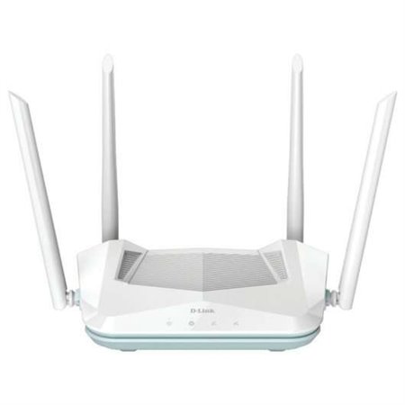 Roteador D-Link Eagle Pro AI AX1500 WiFi 6 Smart Dual Band - Até 1200Mbps - 3 portas RJ45 10/100 Mbps - Controle de voz com Goog