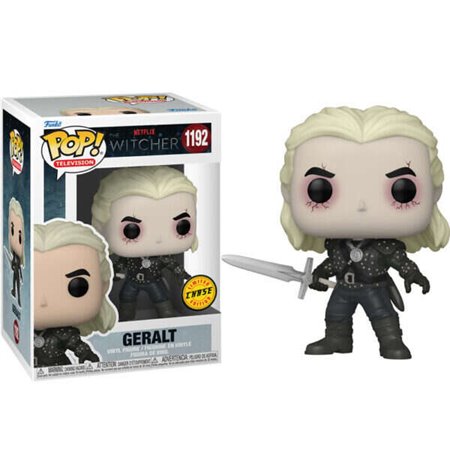 Funko Pop Television The Witcher Geralt of Rivia com opção Chase - Figura de vinil - Altura 9cm aprox.