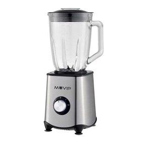 Liquidificador Muvip 1300W 1,5L - 2 velocidades - Corpo e lâminas em aço inoxidável - Função picador de gelo - Trava de seguranç