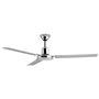 Orbegozo CFC 49120 Ventilador de teto elegante e potente - 3 lâminas - 5 velocidades - 60 W de potência - Cromo - Diâmetro 120 c