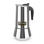 Cafeteira italiana Orbegozo KFI 1260 em aço inoxidável - Capacidade para 12 xícaras - Cabo ergonômico - Compatível com gás - Elé