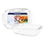 Bandejas de vidro Orbegozo série BNR - 2,0L - Resistência e versatilidade na sua cozinha - Ideal para forno e micro-ondas - Dura
