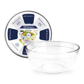 Conjunto da série Orbegozo BOL de 3 tigelas de vidro ultra-resistentes versáteis e duráveis para cozinhar e servir Capacidade de