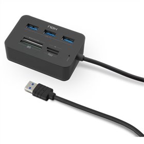 nox nxliterdrone 3 x leitor de cartão usb 3.0