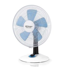 Ventilador de mesa Orbegozo TF 0148 com 4 velocidades - Modo silencioso e turbo - Design compacto e controle luminoso LED - Idea