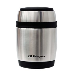 Garrafa térmica pequena anti-derramamento Orbegozo TRSL 380 - Capacidade 350ml - Aço inoxidável - Mantém a temperatura por 12 ho