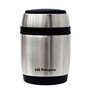 Garrafa térmica pequena anti-derramamento Orbegozo TRSL 380 - Capacidade 350ml - Aço inoxidável - Mantém a temperatura por 12 ho