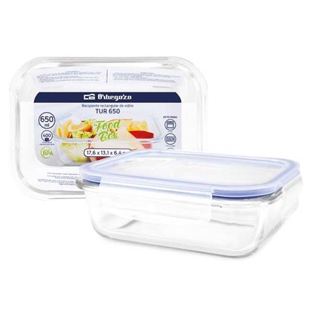 Recipientes de vidro ultra-resistentes Orbegozo TUR - Conservar - Cozinhar e congelar com facilidade - Capacidade 2,0L - Resiste