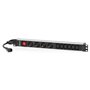 Unidade de distribuição de energia Salicru Power Strip SPS PDU - 4 tomadas Schuko e 6 tomadas IEC C13 - cor preta