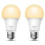 Pacote TP-Link de 2 lâmpadas Smart Wi-Fi reguláveis - Calendário - Controle de voz - Controle remoto - Modo ausente - 806 lm