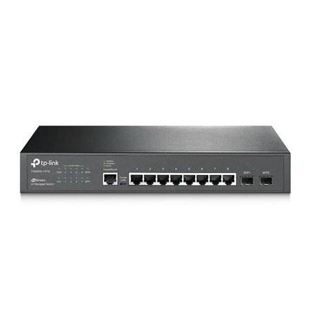 Switch gerenciado TP-Link Gigabit L2 JetStream - 8 portas com 2 slots SFP